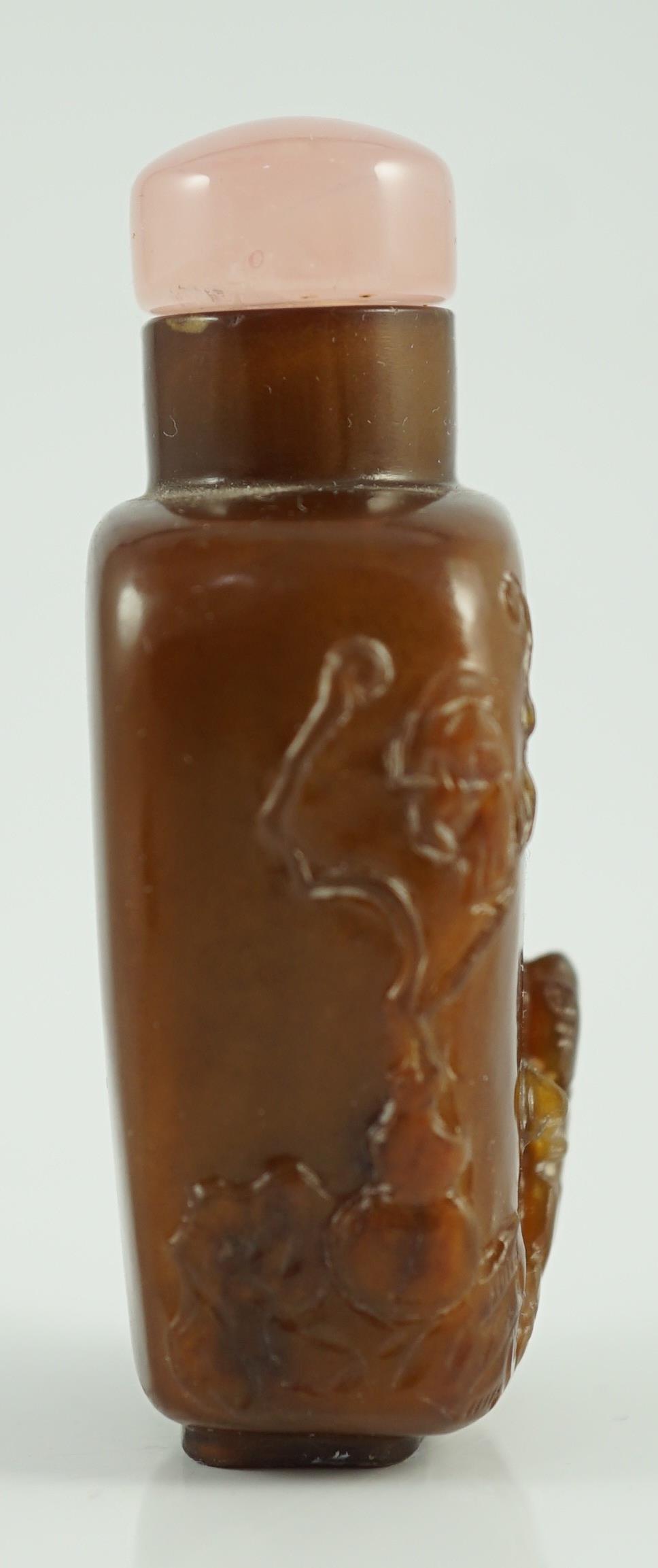 A Chinese brown jasper ‘sage’ snuff bottle, 19th century, 5.8cm